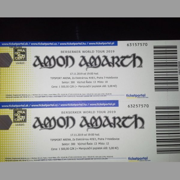 Amon Amarth koncert Praha