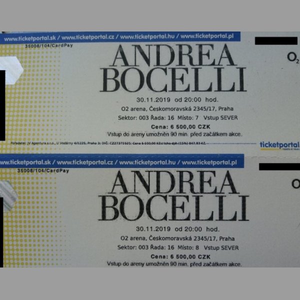 Andrea Bocelli 30.11.2019 O2 arena