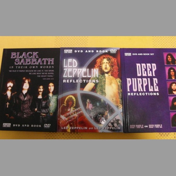 3x DVD - Led Zep, Deep Purple,Black Sabbath
