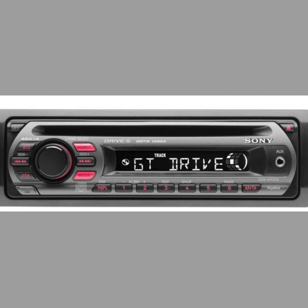 Radio Sony CDX-GT212 CD, mp3, AUX 4x45W