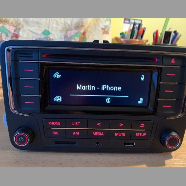 VW autorádio RCN-210,BT-Handsfree,CDMP3,USB,SD