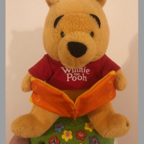 Winnie Pooh, spívá písničky ruský a pohybuje se